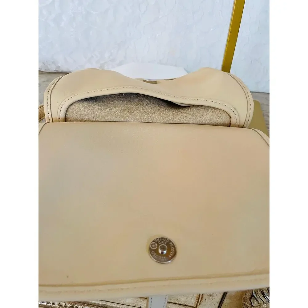 NWT Vtg Coach MINI ivory Leather Hippie small Slim crosbody shoulder bag #9142 - Picture 9 of 10